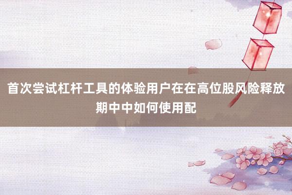 首次尝试杠杆工具的体验用户在在高位股风险释放期中中如何使用配